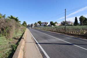 Camino rehabilitado en el Camí de Santa Ana entre Paiporta y Catarroja