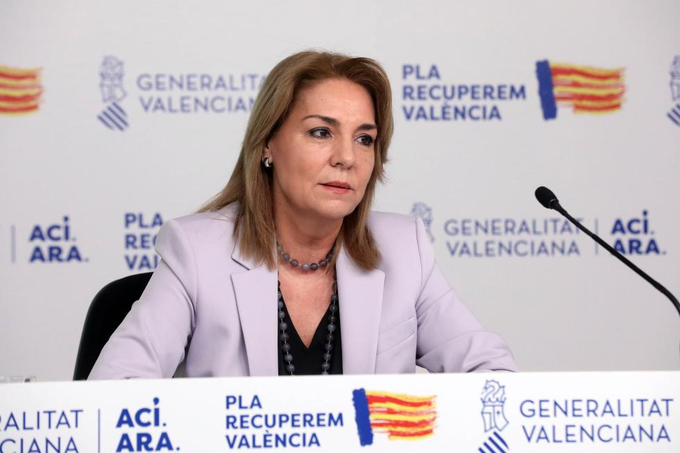Susana Camarero en una rueda de prensa sobre el bono dana térmico