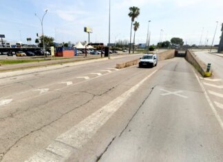 Túnel de acceso a la V-31 en Alfafar cerrado por obras de reparación.