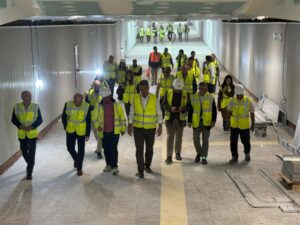 Visita a las obras del túnel entre Xàtiva y Alacant de Metrovalencia