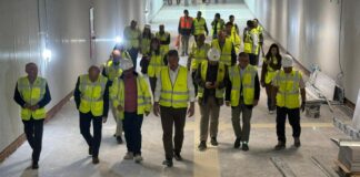 Visita a las obras del túnel entre Xàtiva y Alacant de Metrovalencia