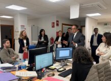 La consellera de Justicia, Nuria Martínez, visita los juzgados de Mislata y Moncada.