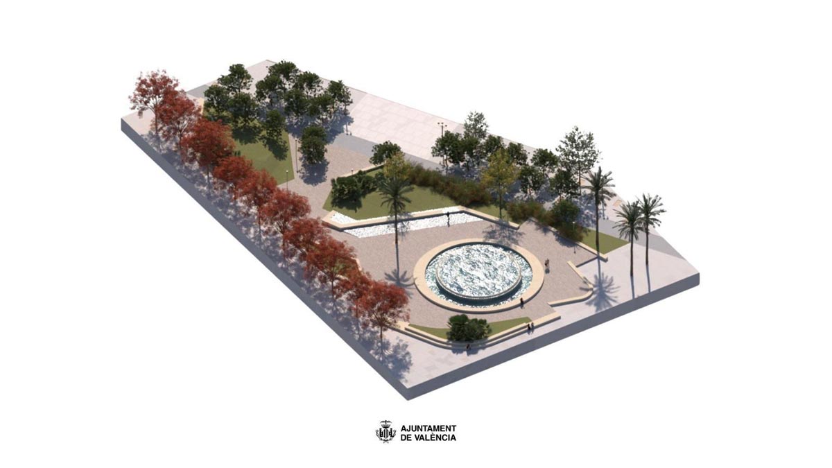Diseño de la reurbanización de la plaza del Ayuntamiento en Valencia
