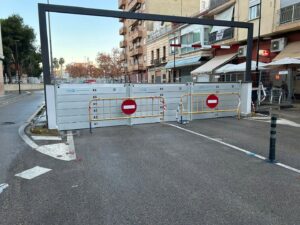 Instalación de comportes en el barranc de la Saleta en Aldaia