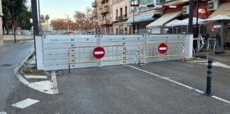 Instalación de comportes en el barranc de la Saleta en Aldaia