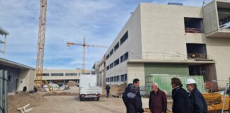 Visita a las obras del nuevo IES La Patacona en Alboraya