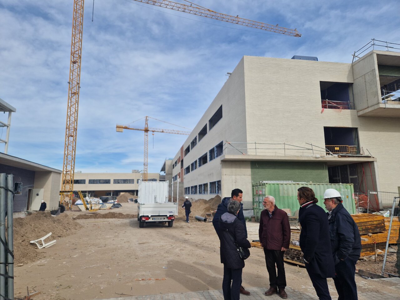 Visita a las obras del nuevo IES La Patacona en Alboraya