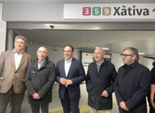 Inauguración del cañón peatonal entre estaciones de Xàtiva y Alacant