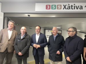 Inauguración del cañón peatonal entre estaciones de Xàtiva y Alacant