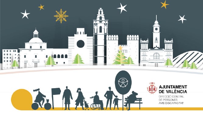 Ilustración del calendario accesible e inclusivo de Valencia 2026