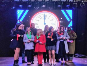 Niños celebrando las campanadas infantiles en Aldaia durante el Palmito Fest Kids