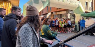 Participantes en la carrera 10K solidaria en Foios