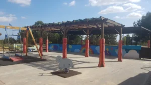 Área de juegos en el centro de educación especial La Unión en Torrent