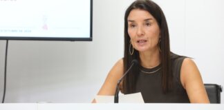 Ruth Merino hablando sobre la prórroga de los presupuestos de 2025