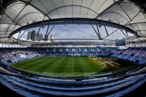 Vista del estadio Ciutat de València del Levante UD vacío