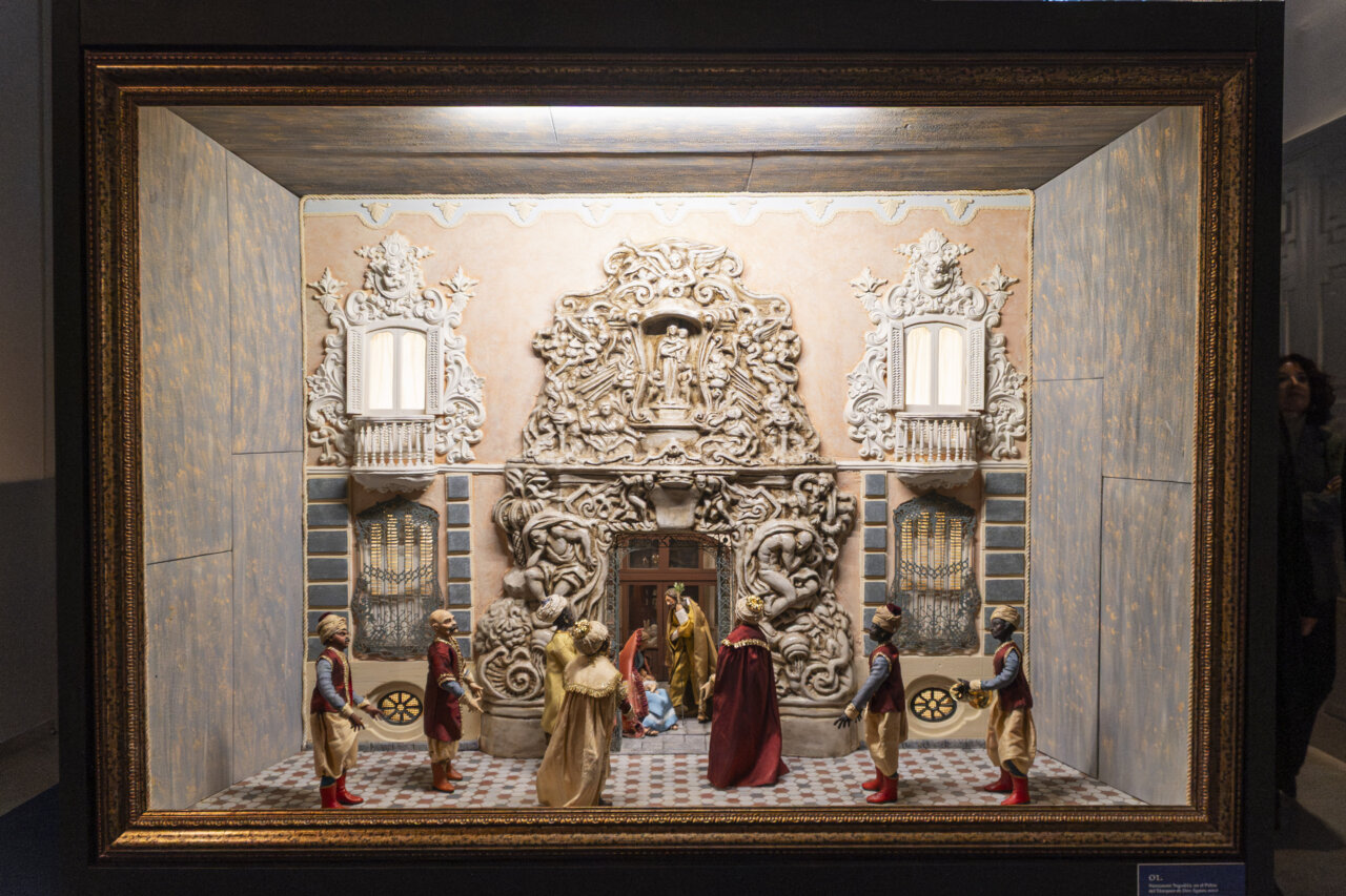 Diorama de la exposición navideña en la Diputación de Valencia