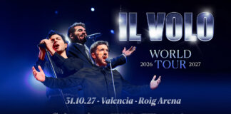 Il Volo actuando en el Roig Arena de Valencia en 2027