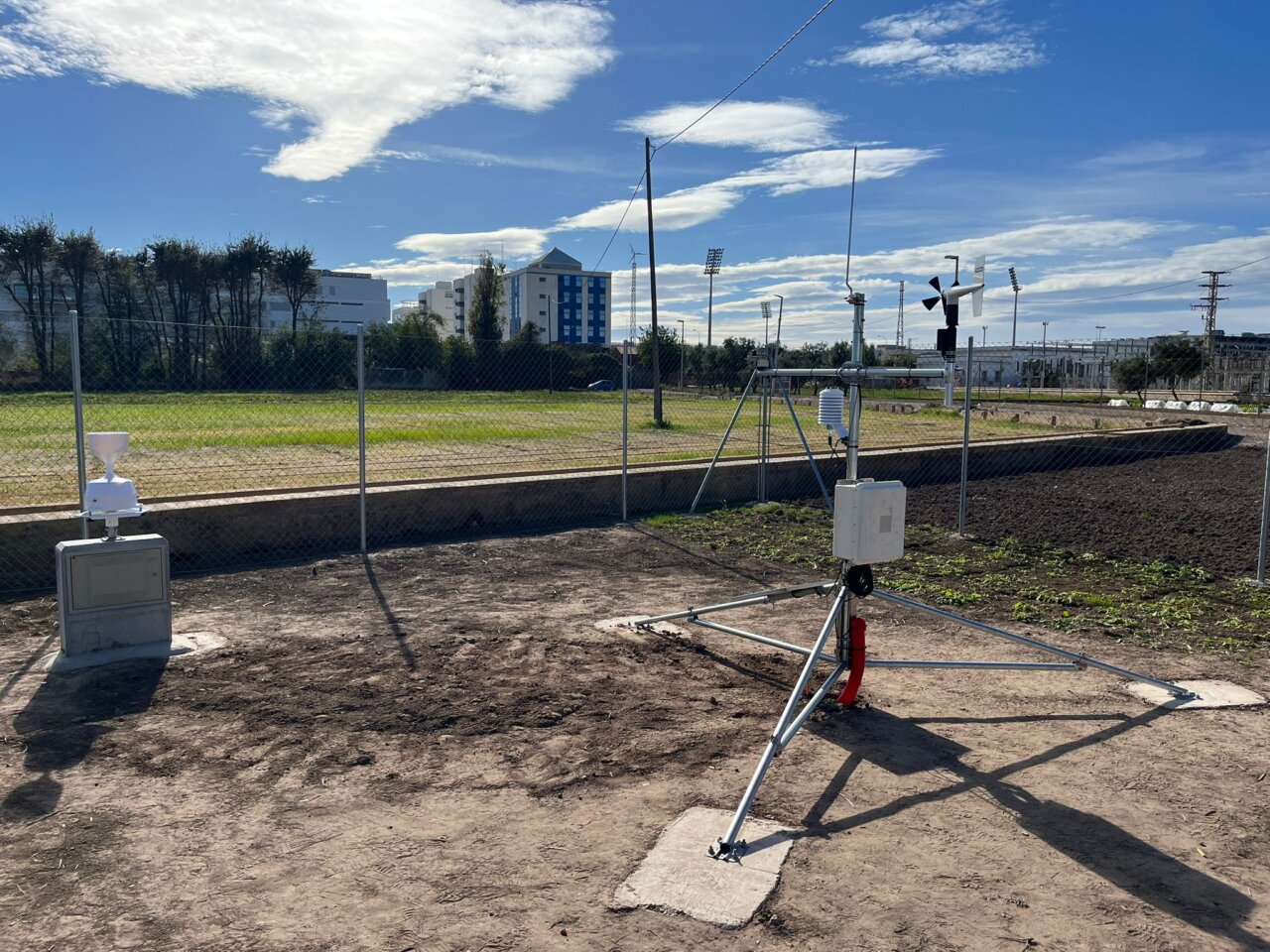 Estación agrometeorológica instalada en la Universitat Politècnica de València