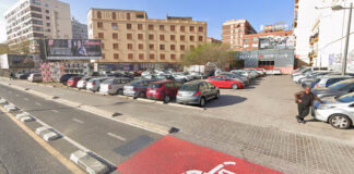 Vista del área de construcción de viviendas en Campanar, Valencia