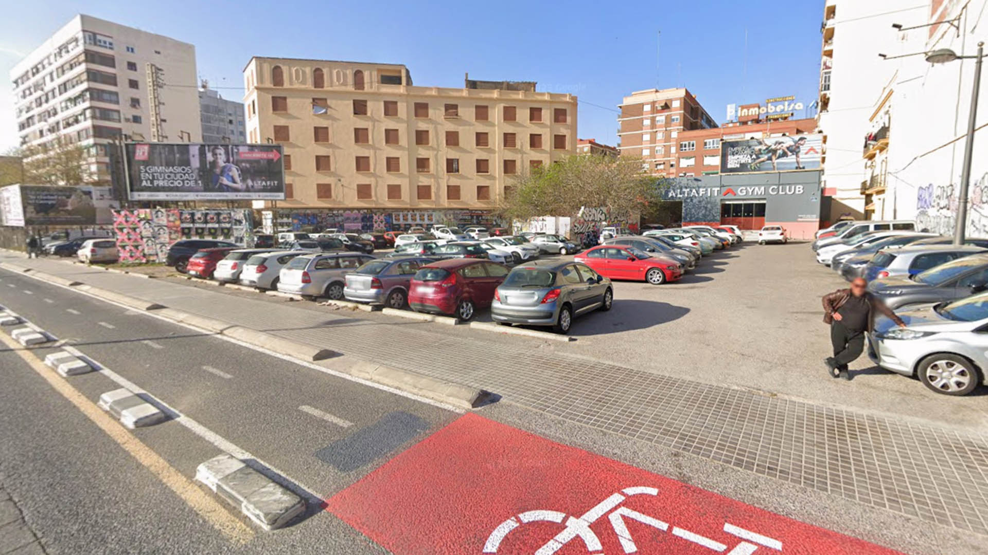 Vista del área de construcción de viviendas en Campanar, Valencia