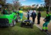 Maquinaria de última generación permitirá mejorar el mantenimiento de zonas verdes de Torrent Presentación de maquinaria eléctrica para mantenimiento de jardines en Torrent