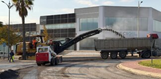 Trabajos de mejora viaria en el Parque Empresarial Táctica de Paterna