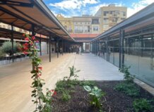 Vista del patio interior del Mercat del Grau en Valencia
