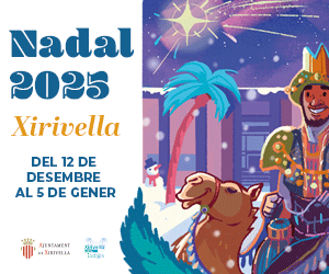 Nadal 2025 en Xirivella Cartel navideño de Nadal 2025 en Xirivella con personajes festivos