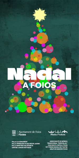 Banner de fiestas de Navidad en Foios