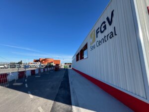 La nueva estación de València Sud de Metrovalencia está en fase de construcción.