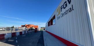 La nueva estación de València Sud de Metrovalencia está en fase de construcción.