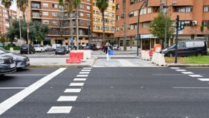 Nuevo paso de peatones semaforizado en Alcalde Reig, Valencia