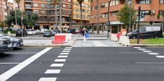 Nuevo paso de peatones semaforizado en Alcalde Reig, Valencia