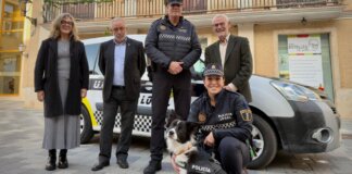 La Policía Local de Alboraya presenta a Kira, su primera agente canina. Un refuerzo en seguridad ciudadana.