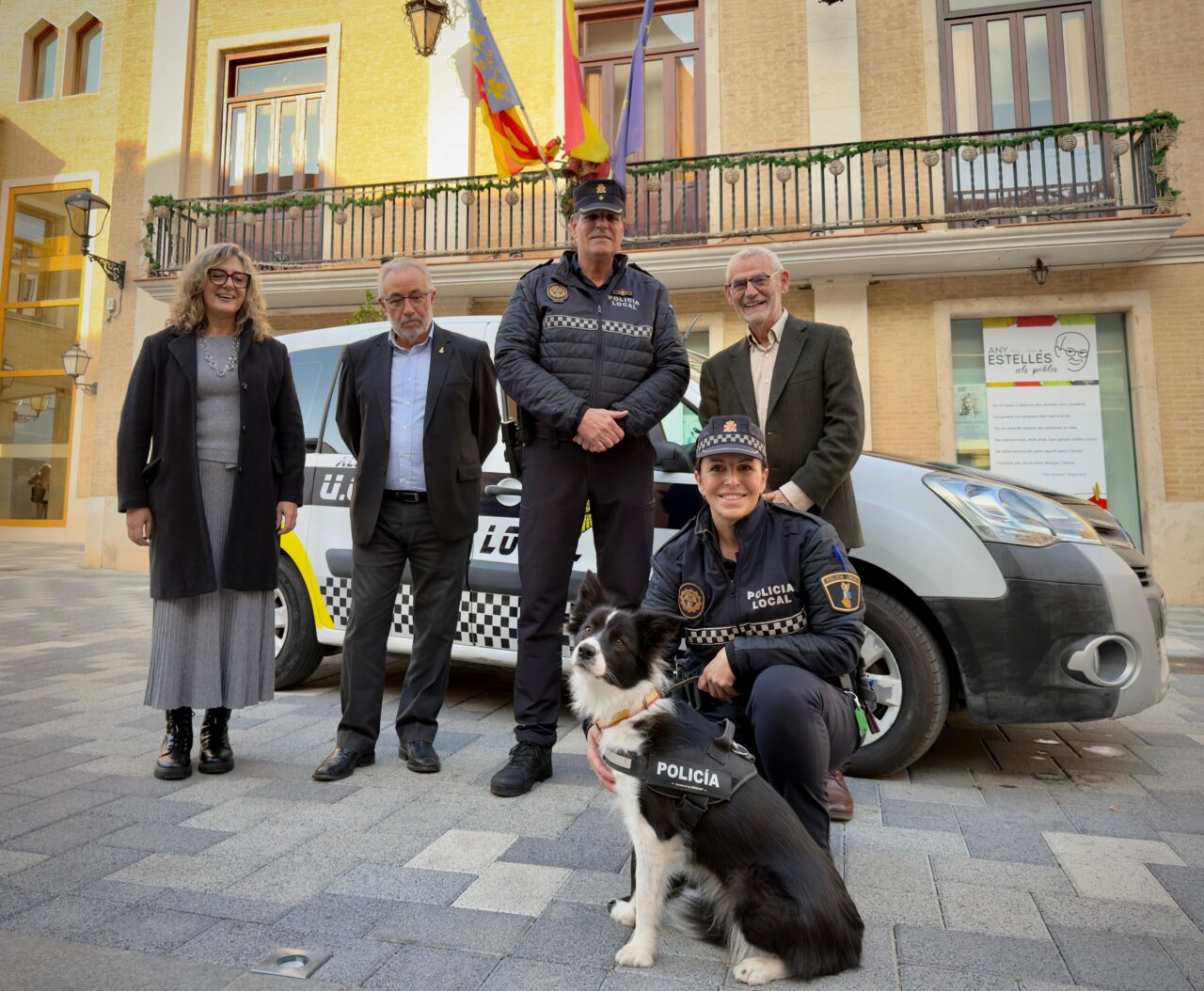 La Policía Local de Alboraya presenta a Kira, su primera agente canina. Un refuerzo en seguridad ciudadana.