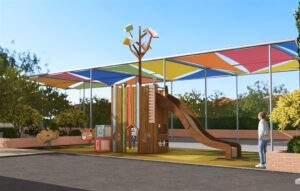 Nuevo parque infantil en Picanya con juegos modernos y coloridos