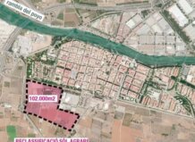 Per l'Horta pide que se paralice la reclasificación de 100.000 m2 de huerta en suelo industrial en Picanya Mapa de la ubicación del polígono en Picanya con áreas marcadas