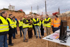 Visita de Arcadi España a las obras de emergencia en Torrent