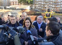 El centro de salud de Benimàmet aumentará de 16 a 34 sus espacios asistenciales Visita de autoridades a las obras de ampliación del centro de salud de Benimàmet