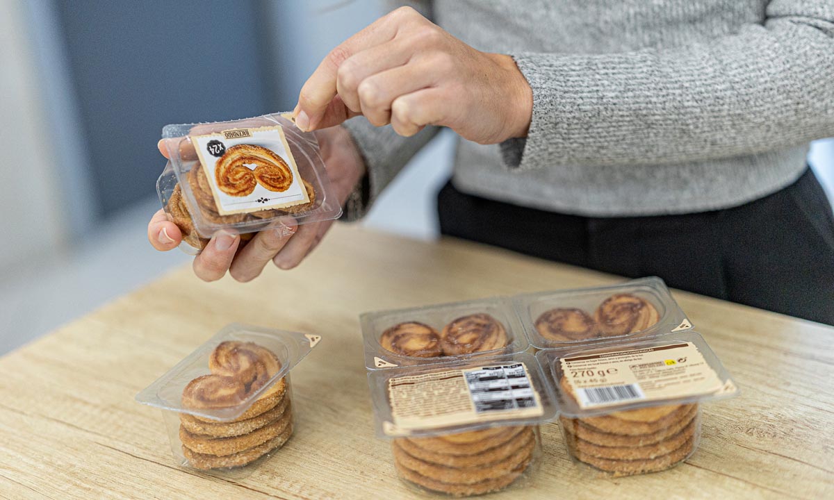 Nuevo envase de las palmeritas de hojaldre de Mercadona