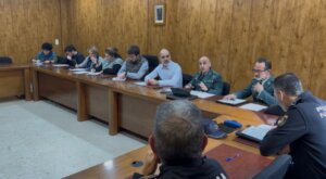 Reunión de la Junta Local de Seguridad en Almàssera con representantes de seguridad