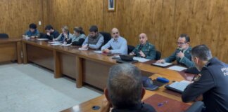 Reunión de la Junta Local de Seguridad en Almàssera con representantes de seguridad