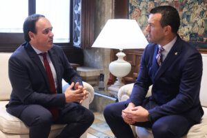 Reunión entre Vicent Mompó y Juanfran Pérez Llorca sobre limpieza de barrancos