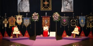 Inmaculada Puchades en su nombramiento como Reina del Encuentro 2026 en Torrent.