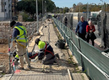 Obras en el Puente de la Estación de Paiporta para mejorar la movilidad.