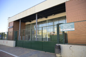 Fachada de la piscina cubierta de Paiporta en construcción