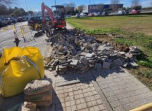 Obras en un solar de Alfafar para crear aparcamientos públicos.