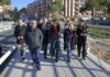Visita de autoridades al Pont Nou de Paiporta tras su reapertura