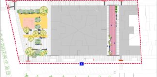 Plano de reurbanización del Parque Pintor Goya en Burjassot