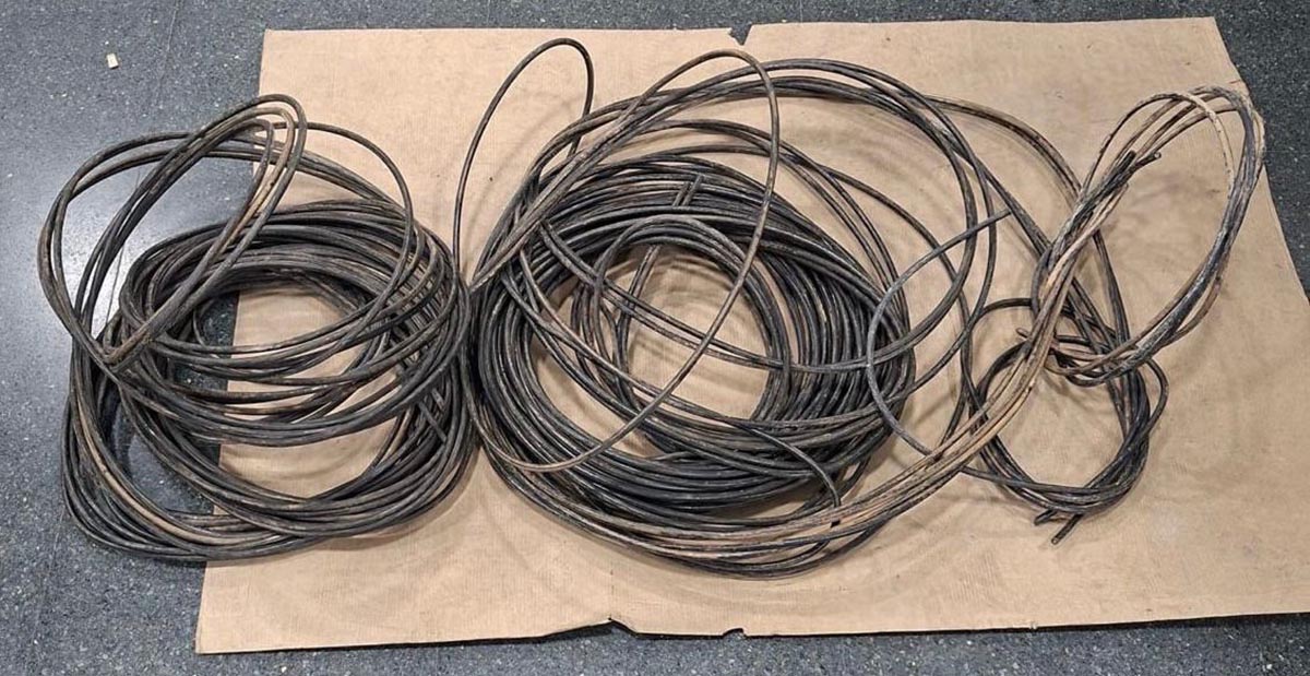 Cableado de alumbrado público robado en Benimaclet